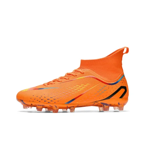 Binary FG Твердый грунт противоскользящий устойчивый к истиранию легкий футбольные бутсы унисекс апельсин