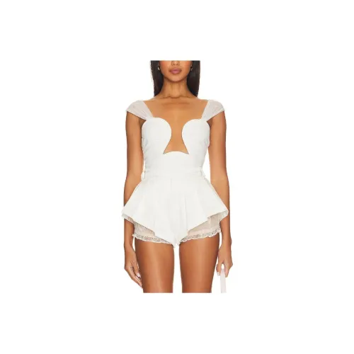 FREE PEOPLE Комбинезон Женский Белый