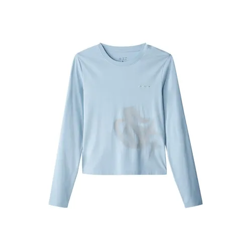 Skechers T-Shirt Женская Пыльно-Синий