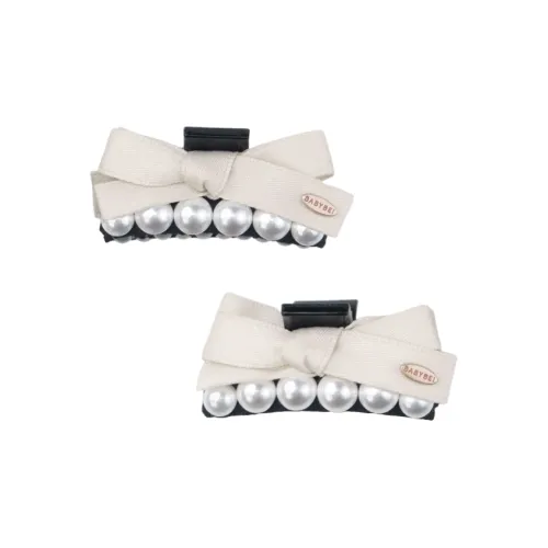 BABYBEI Боковая заколка с шпилькой для волос премиум ручная работа черный бежевый бант аксессуары для волос женские