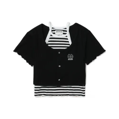 MUSIUM DIV T Рубашка Женская Черная