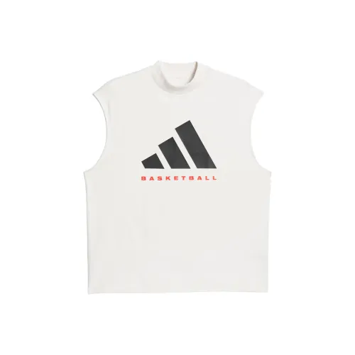 Adidas Белый Унисекс Баскетбольная Джерси