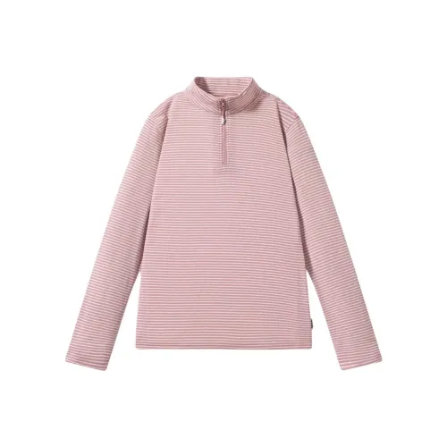 OUTDOOR PRODUCTS T-Рубашка Женская Светло-Коралловый Розовый Белый Полоска