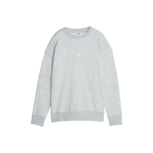 PUMA Светло-меланжевый серый Женские Свитшоты