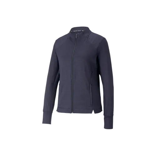 PUMA Куртка DE GOLF Полностью Зипованная Heather Женская Куртка Женская Синяя