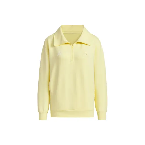 Adidas Lounge FW24 Полузастежка Толстовка Толстовка Толстовка Женская Желтая