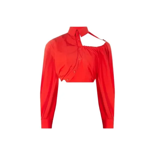 Jacquemus Женские Рубашки Красного Цвета