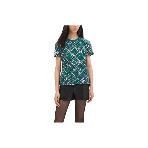 HERMES Оксфорд Зеленый Женские Рубашки T