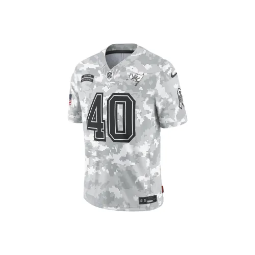 nike Dri FitNFL MIKE Alstott Tampa Bay Buccaneers Salute To Service Регби Джерси Мужской Белый