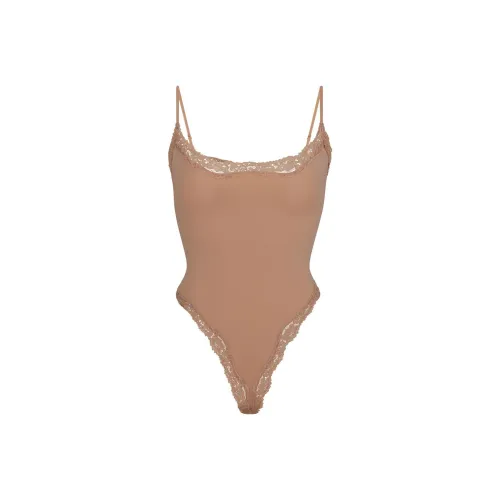 SKIMS Комбинезон Женский Коричневый SIENNA