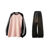 Розовый черный + Черный