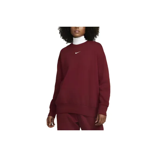 NIKE Красный Женские Свитшоты