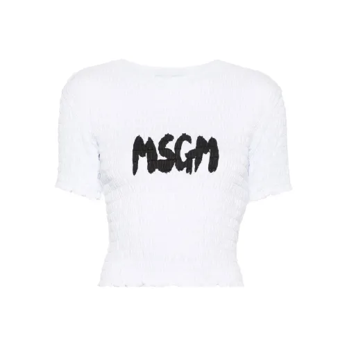 MSGM Стандартная футболка Женская Белая
