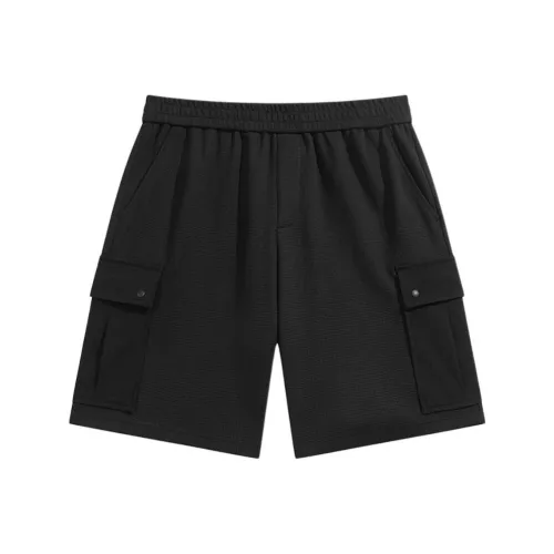 PEACEBIRD MEN Модные Повседневные Шорты Мужские Черные 1