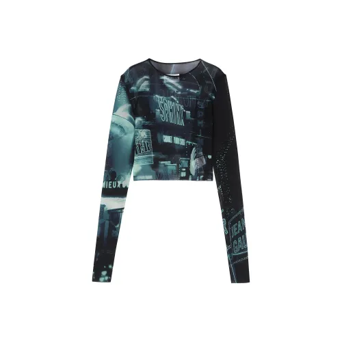 Jean Paul Gaultier T-рубашка Женская Синяя