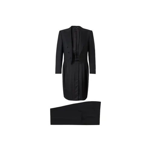 Canali Черные Мужские Деловые Костюмы