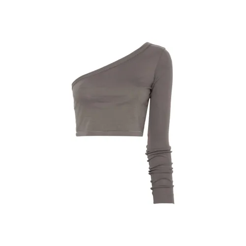 RICK OWENS Средне-серые Женские Рубашки T