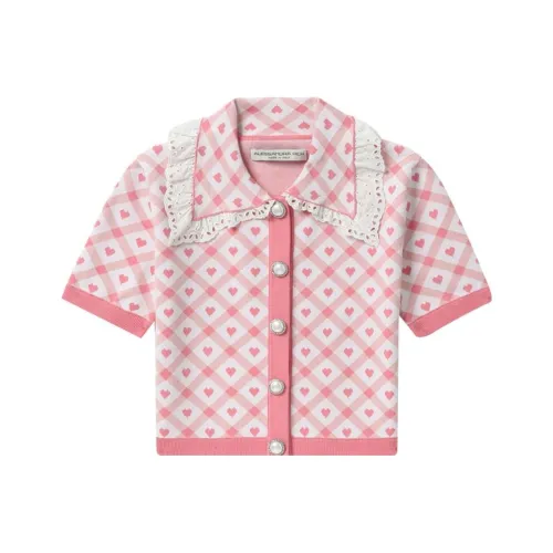 Alessandra Rich T-Shirt Женская Розовая