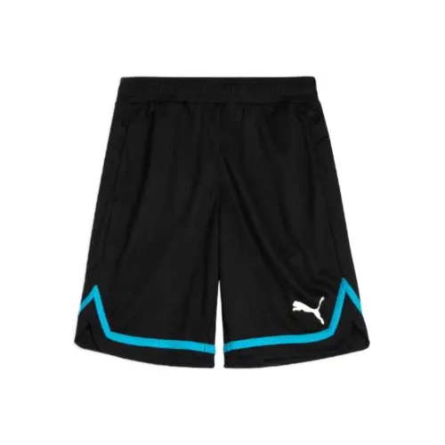 PUMA Повседневные шорты Мужские Черные Синие
