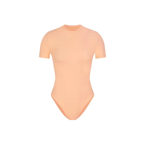 SKIMS FITS EVERYBODY T Рубашка BODYSUIT Комбинезон Женские Выцветший NECTAR Выцветший Nectar