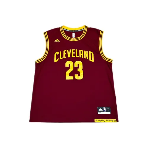 Adidas Баскетбольная Джерси Унисекс Бордовый