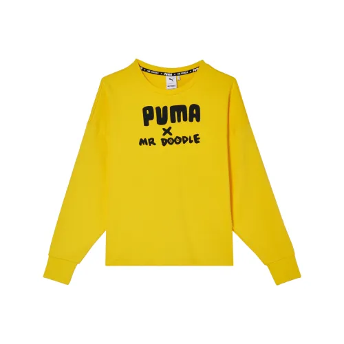 PUMA Желтые Женские Свитшоты