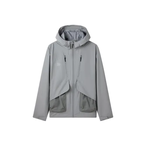 OUTDOOR PRODUCTS Водонепроницаемый Ветрозащитный и Устойчивый к истиранию Ветровка Мужской Ультраматовый Серый