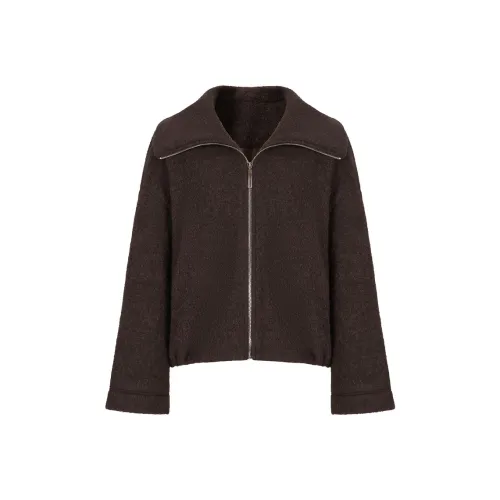 JZ. ANNAKRO Куртки Пальто Женские Темно-Кофейный