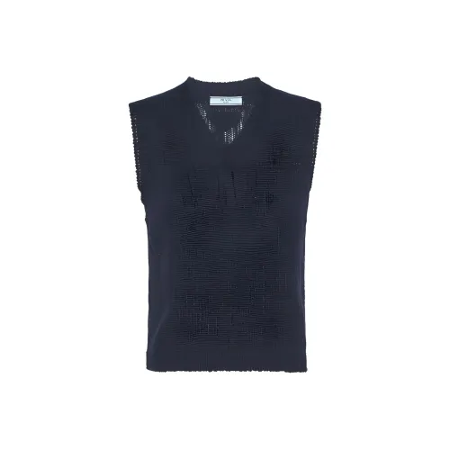 PRADA Майка Женская Морской Синий