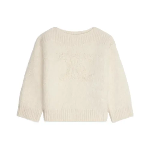 CELINE FW22 Кашемир Свитер Женский Белый