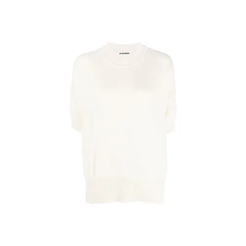 JIL SANDER Сливочный Женские Кашемировые Свитеры