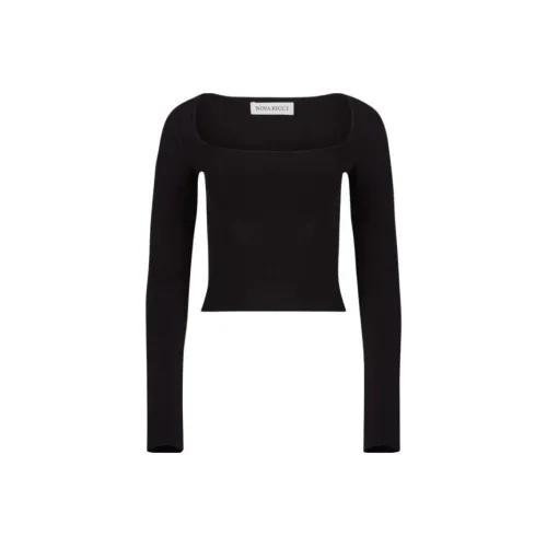 NINA RICCI Черный Женский Трикотаж