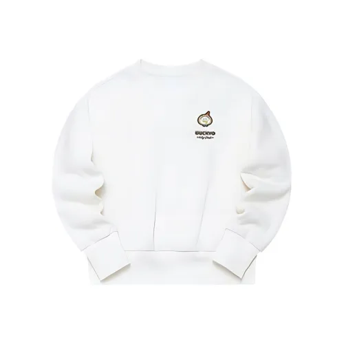 361° x Little Liu Duck Совместный модель Свитшот Женские Кремовый Белый