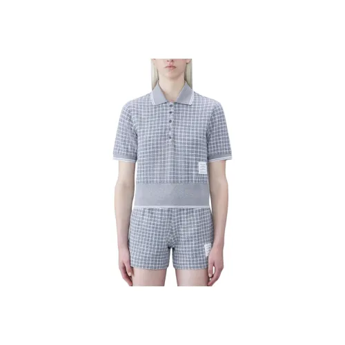 THOM BROWNE Серый Женские Поло