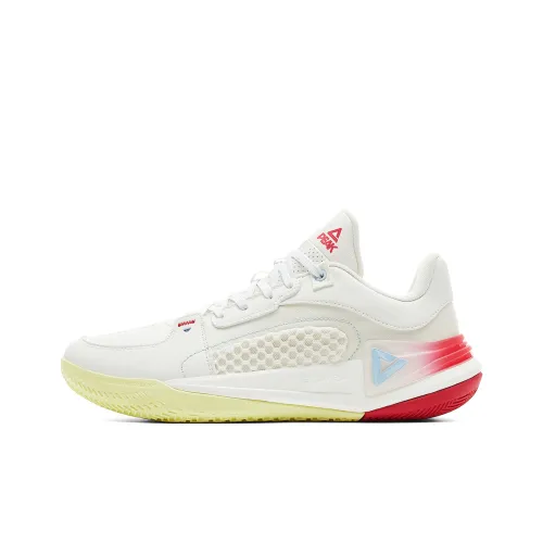 PEAK Hero 2 Low Топ Баскетбольные кроссовки Мужской Белый Красный