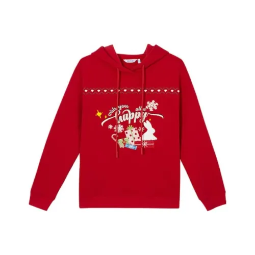 SEIFINI Рождественский красный Женские Свитшоты