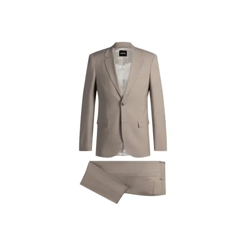 Hugo Boss FW24 Бизнес-костюм Мужской Светлый Бежевый