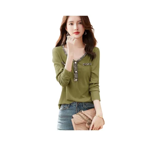 Mo Han Yi Mei T Рубашка Женская Зеленая