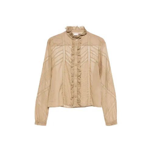 ISABEL MARANT ETOILE FW24 Рубашка Женская Хаки