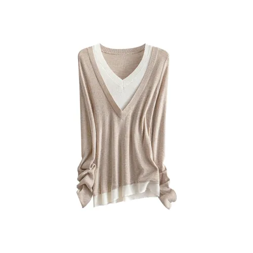 Cypress House Трикотаж Женский Овсяный Серый