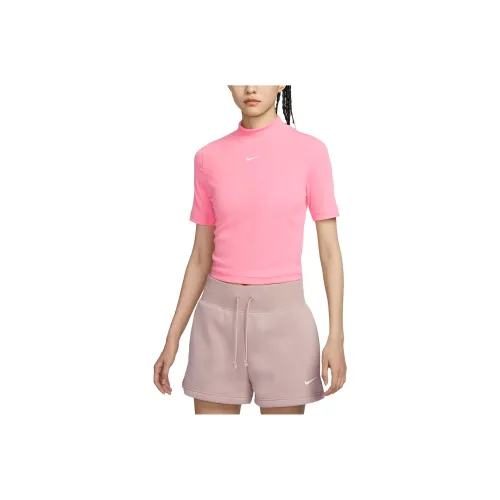 NIKE Кораллово-розовые Женские Футболки