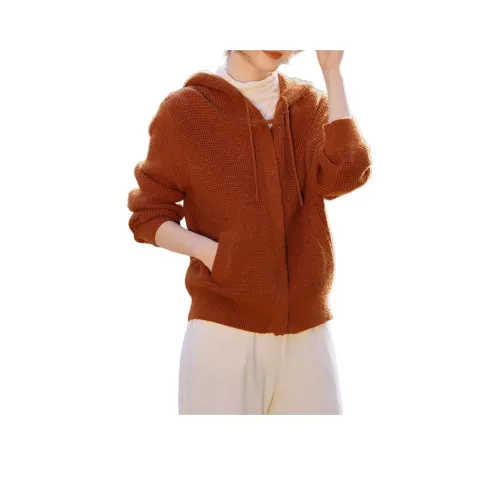 MOHANYIMEI Трикотаж Женский Кофейный