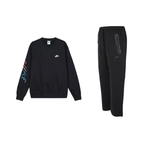 nike Club Fleece Свитшот Комплект Мужской Черный