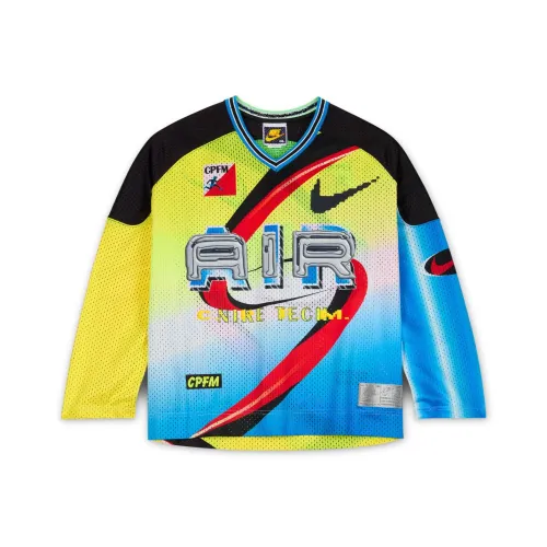 Nike x CPFM FW24 Футбол Джерси Унисекс Синий Желтый Черный