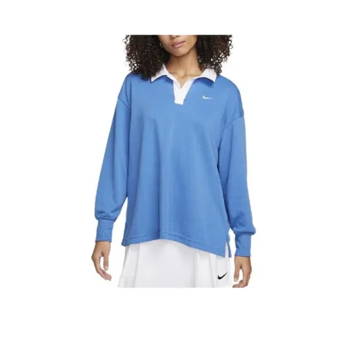 nike Sportswear Essential Поло Женское Звездный Синий