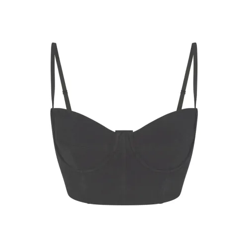 SKIMS На открытом воздухе Bustier Топ на бретелях Женский Пепельно-серый Пепельно-серый