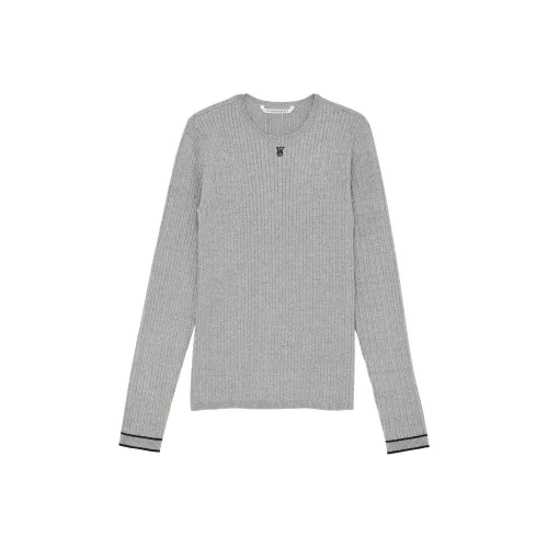 Victoria's Secret Luxe Cable Knit Crewneck Heather Grey Трикотаж Women's Heather Grey