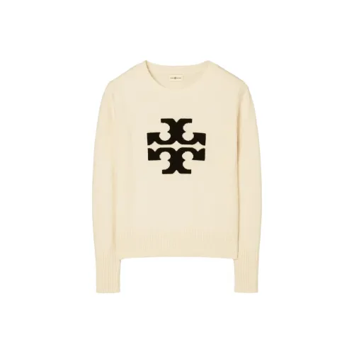 TORY BURCH FW22 Свитер Женский Кремовый Белый