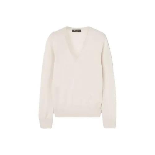 Loro Piana Экрю Женские кашемировые свитеры
