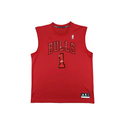 Adidas Баскетбольная Джерси Мужская Красная